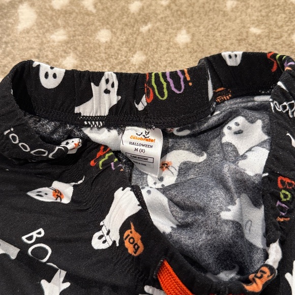 Celebrate Kids Halloween Ghost Boo Pajama Pants. Size M (8) - Picture 4 of 7